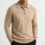 Button-Down Knit Polo Shirt for Men - View 6