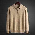 Button-Down Knit Polo Shirt for Men - View 8
