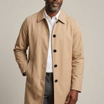 Button-Down Overcoat for Men