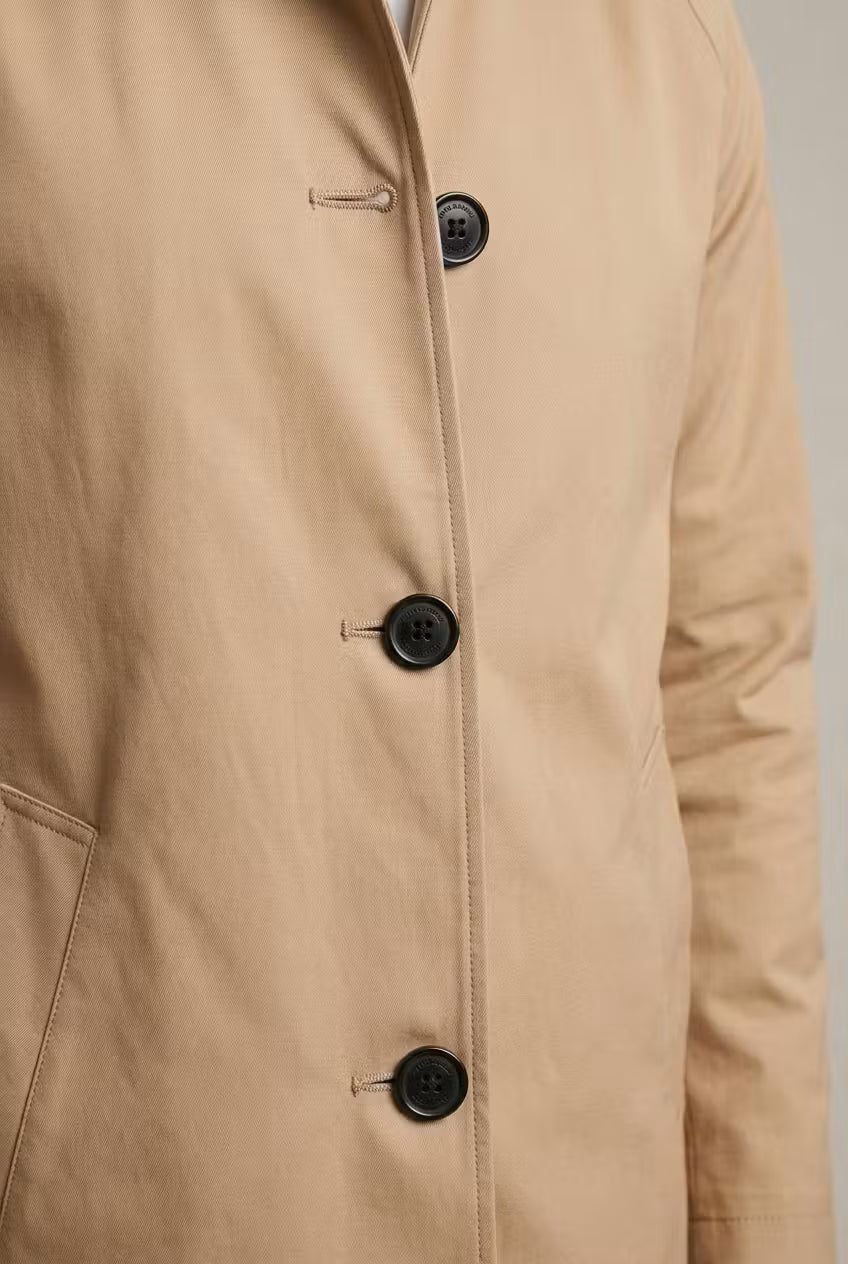 Button-Down Overcoat for Men - View 4