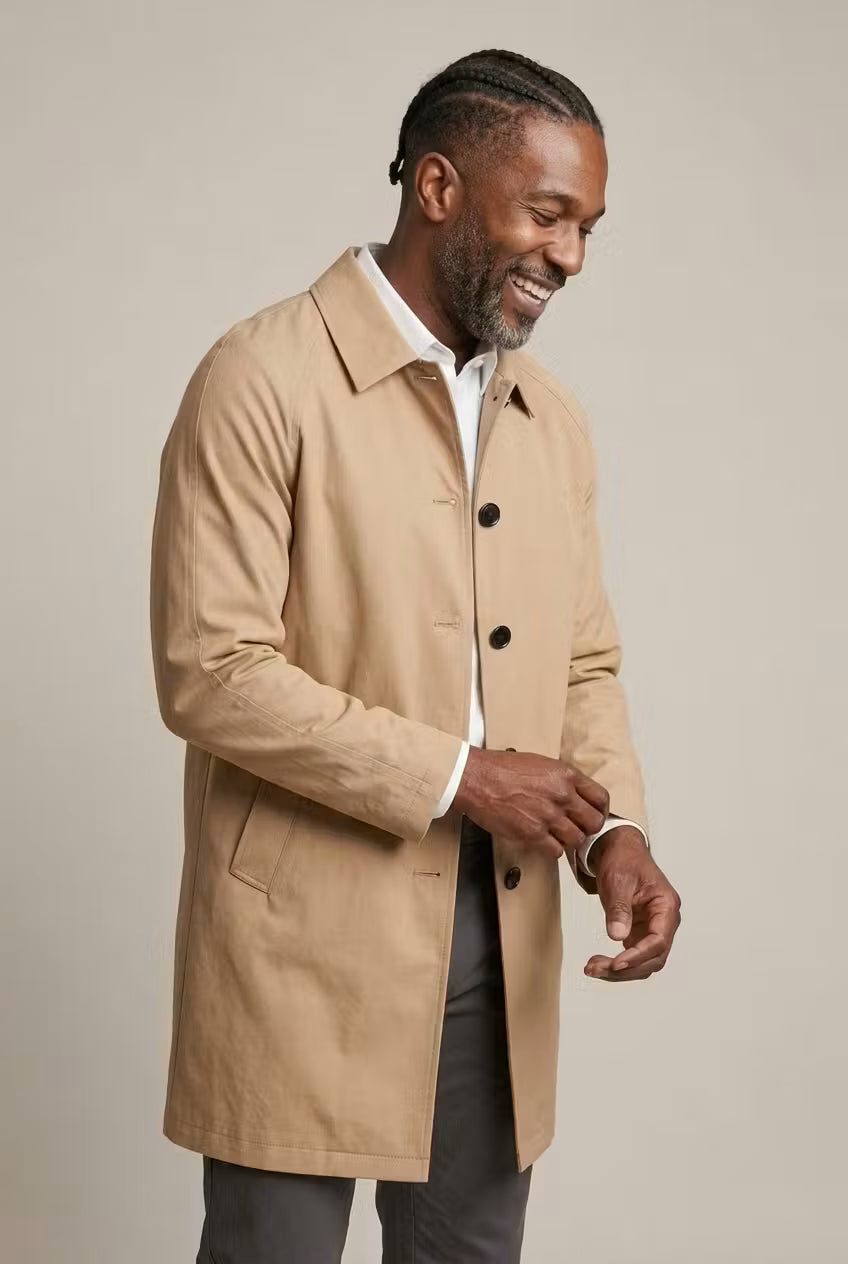 Button-Down Overcoat for Men - View 6