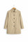 Button-Down Overcoat for Men - Beige
