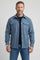 Button-Down Overshirt with Chest Pockets for Men