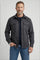 Button-Down Overshirt with Chest Pockets for Men - Dark Grey