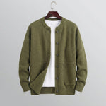 Button-Up Knit Cardigan for Men - Green
