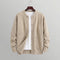 Button-Up Knit Cardigan for Men - Beige