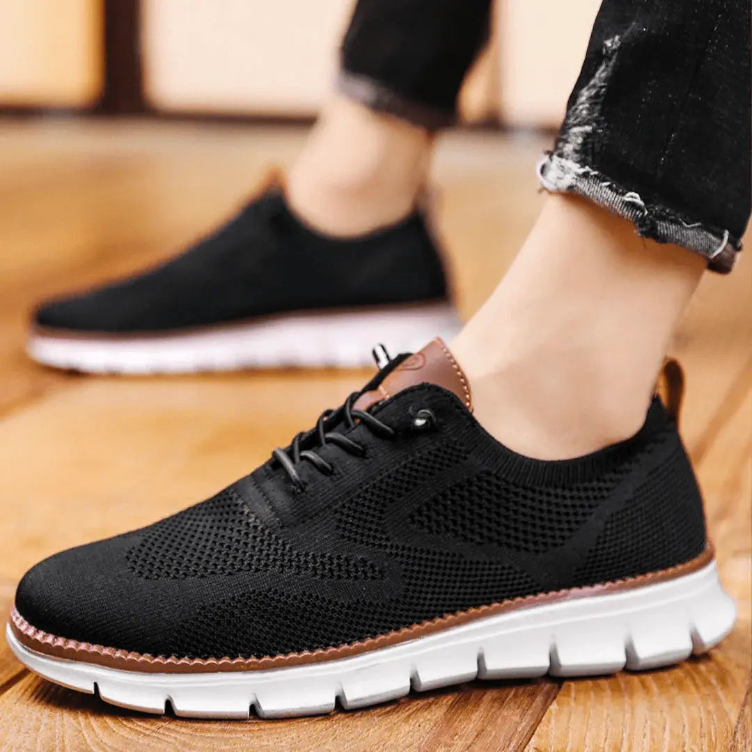 Knit Lace-Up Sneakers for Men