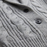 Cable Knit Cardigan with Shawl Collar for Men - View 19