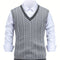 Cable Knit V-Neck Sweater Vest for Women