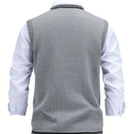 Cable Knit V-Neck Sweater Vest for Women - View 2