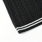 Cable Knit V-Neck Sweater Vest for Women - View 22
