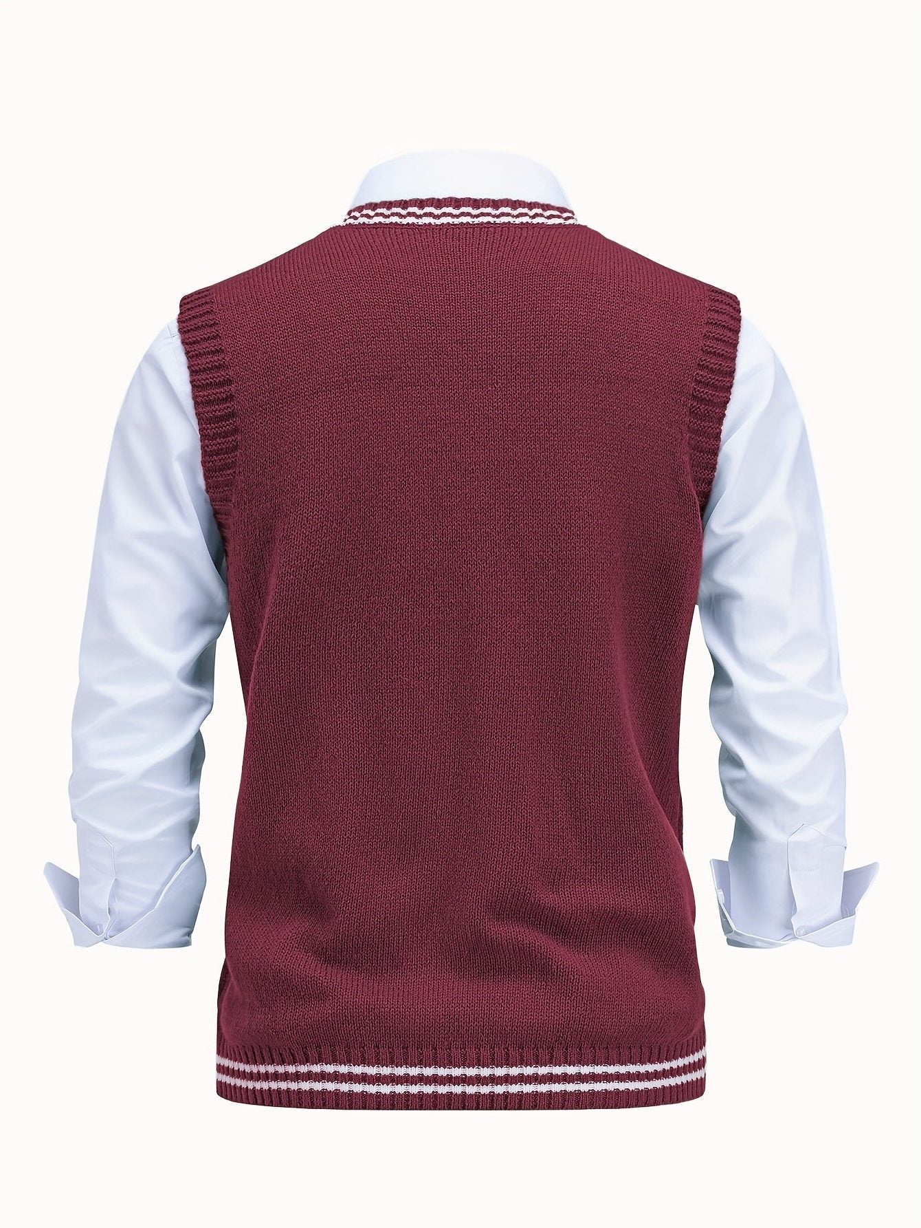 Cable Knit V-Neck Sweater Vest for Women - View 26