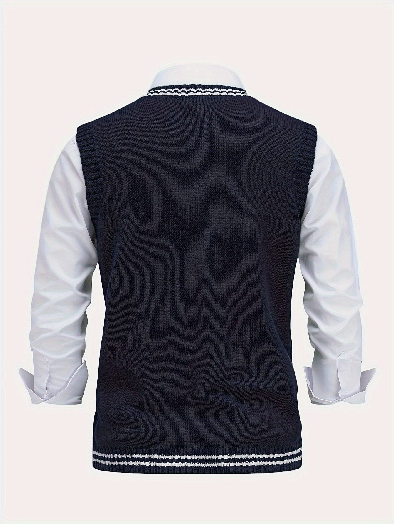Cable Knit V-Neck Sweater Vest for Women - View 34