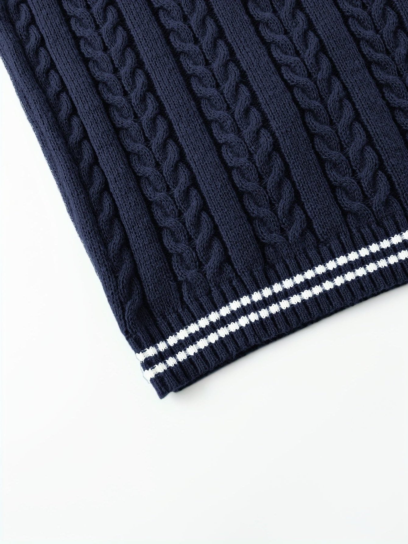 Cable Knit V-Neck Sweater Vest for Women - View 38