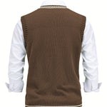 Cable Knit V-Neck Sweater Vest for Women - View 42