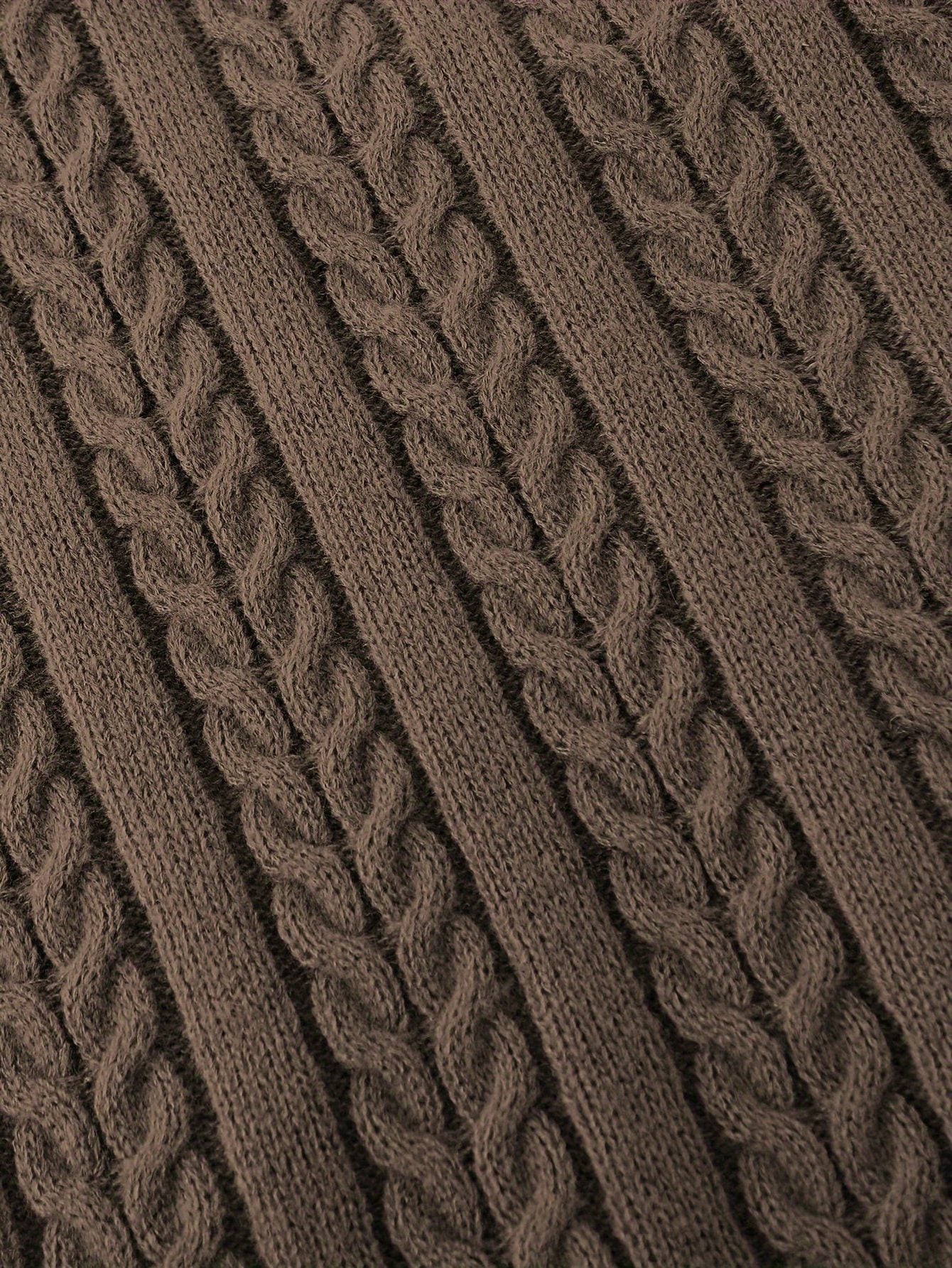 Cable Knit V-Neck Sweater Vest for Women - View 45