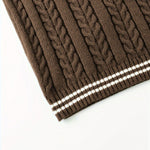 Cable Knit V-Neck Sweater Vest for Women - View 46
