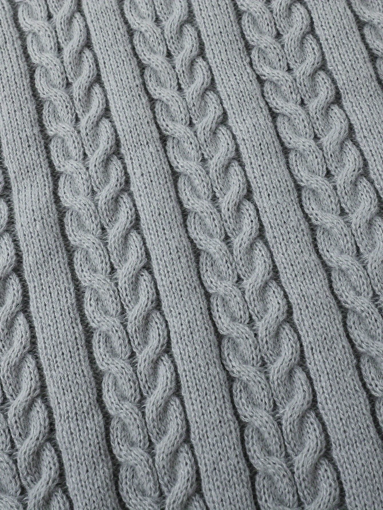 Cable Knit V-Neck Sweater Vest for Women - View 5