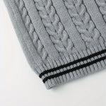 Cable Knit V-Neck Sweater Vest for Women - View 6