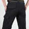 Cargo Trousers with Welt Pockets for Men - Black