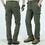 Cargo Trousers with Welt Pockets for Men