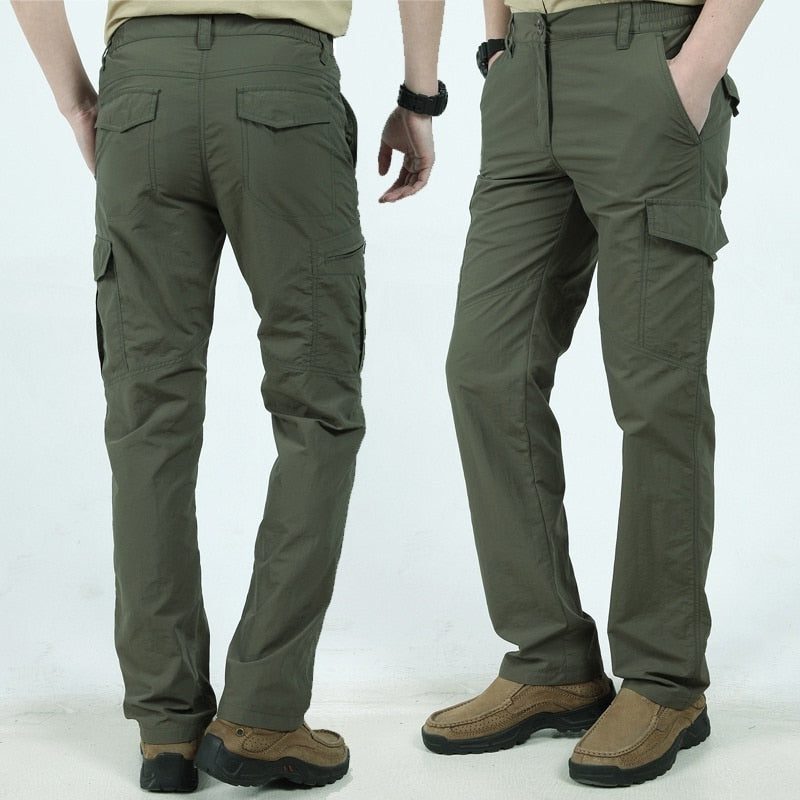 Cargo Trousers with Welt Pockets for Men