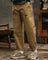 Cotton Cargo Trousers with Welt Pockets for Men