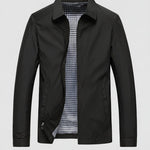 Checkered Harrington Jacket for Men - Black