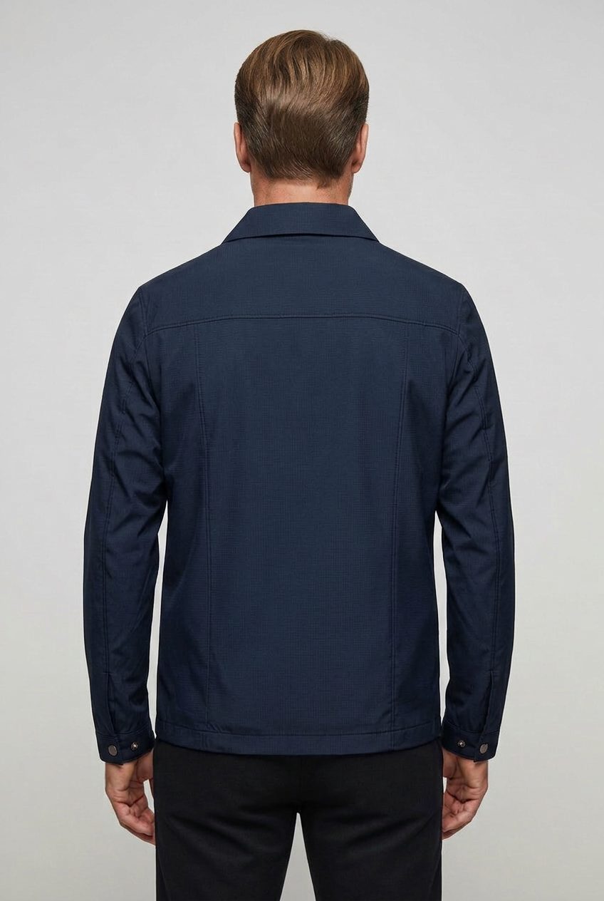Checkered Harrington Jacket for Men - View 2