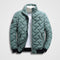 Chevron Quilted Stand Collar Bomber Jacket for Men - Green