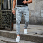 Chino Straight Leg Trousers for Men - Blue