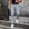 Chino Straight Leg Trousers for Men - Blue