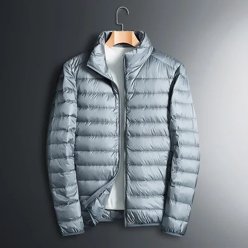 Compact Puffer Jacket for Men - Grijs