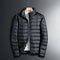 Compact Puffer Jacket for Men - Zwart