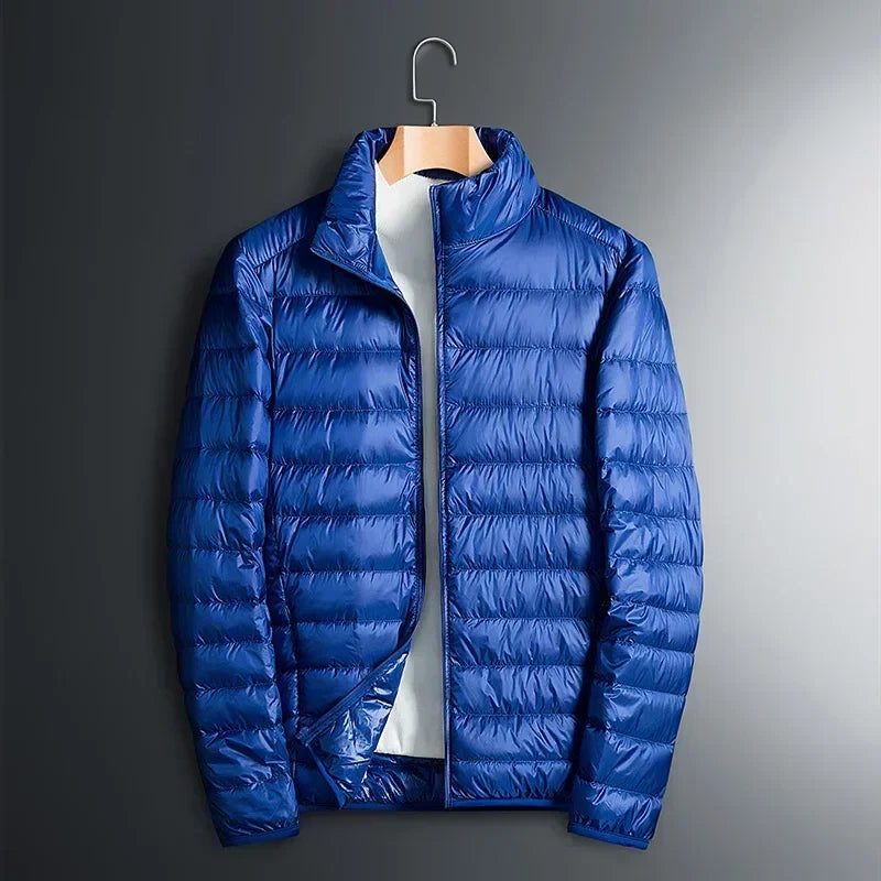 Compact Puffer Jacket for Men - Blauw