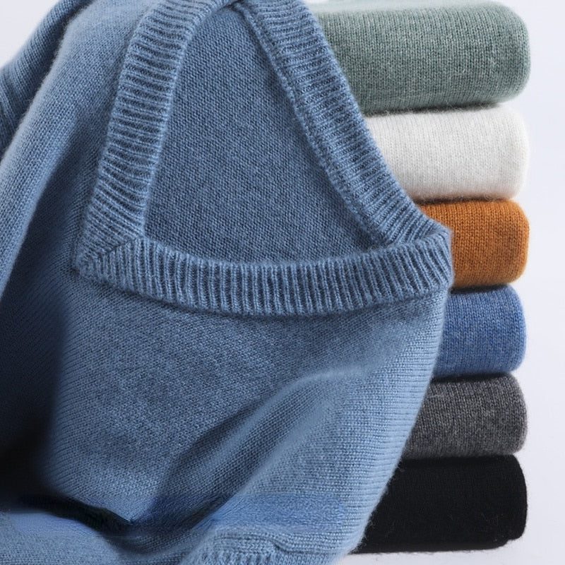 Crew Neck Cashmere Jumper for Men - View 5