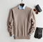 Crew Neck Cashmere Jumper for Men - Beige - Crew neck