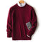 Crew Neck Cashmere Jumper for Men - Red - V-neck