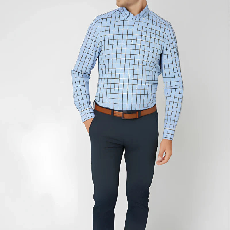 Button-Down Checked Shirt for Men