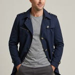 Double-Breasted Trench Coat for Men