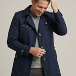 Double-Breasted Trench Coat for Men - View 3