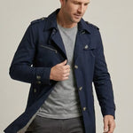Double-Breasted Trench Coat for Men - View 6