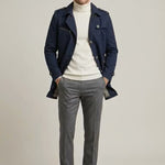 Double-Breasted Trench Coat for Men - View 7