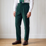 Double-Pleated Tapered Corduroy Trousers for Men - View 9