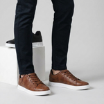 Lace-Up Low-Top Canvas Trainers for Men