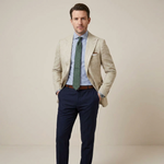 Notch Lapel Single-Breasted Blazer for Men