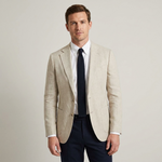 Notch Lapel Single-Breasted Blazer for Men