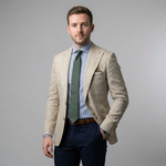 Notch Lapel Single-Breasted Blazer for Men