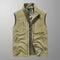 Multi Pocket Zip-Up Utility Vest for Men