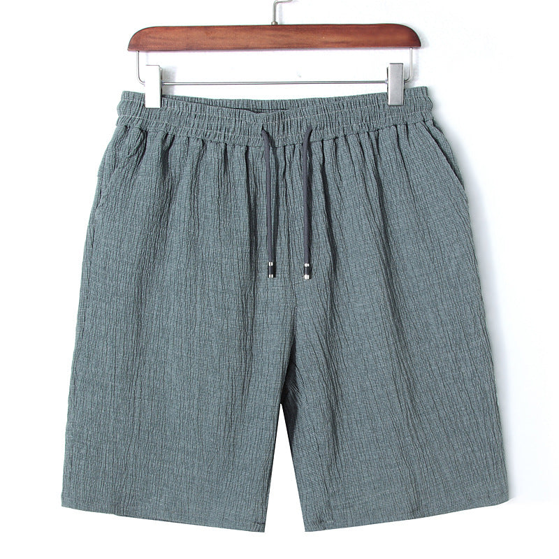 Textured Drawstring Shorts for Men